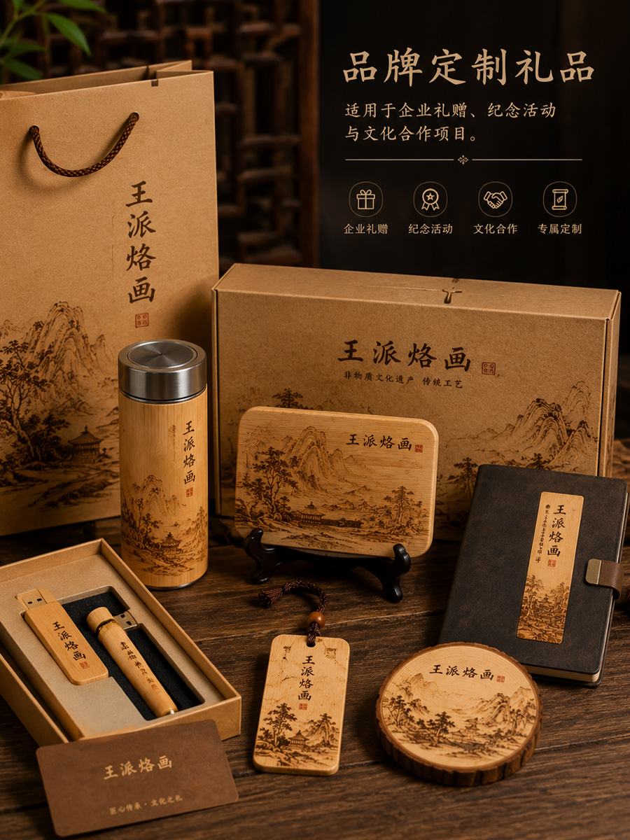 王宾烙画研究所品牌定制礼品